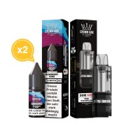 Al Fakher Cubic 30K Pod + 2 x Liquid 10ml 20mg Blueberry Gum