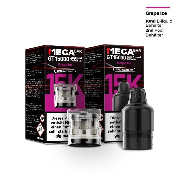 Megabar GT15000 Pod Grape Ice