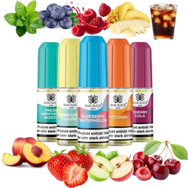 Bar Juice Liquid 10ml - Alle Geschmäcker