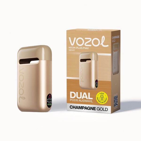 Vozol Neon Plug Max Gerät Champagne Gold
