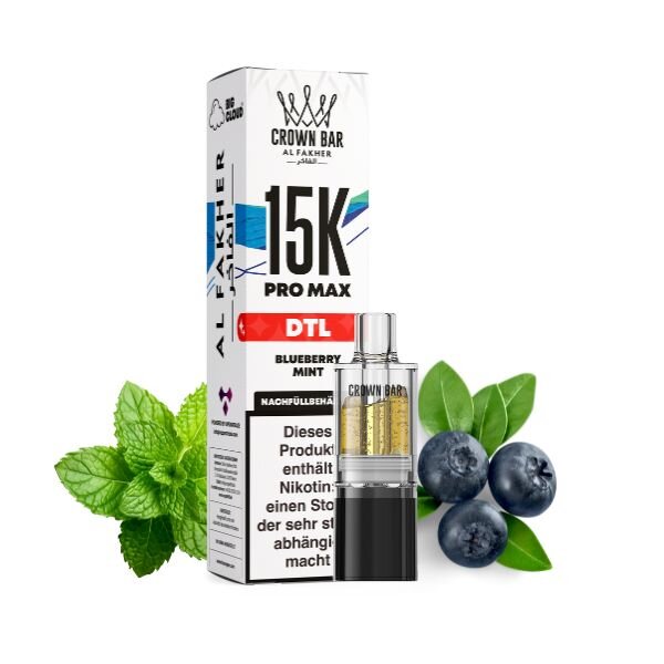 Al Fakher 15K Pro Max Pod Blueberry Mint