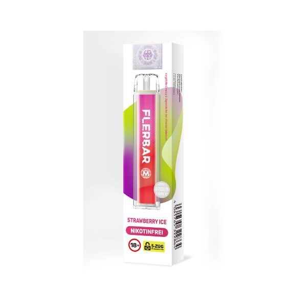 Flerbar M 600 Nikotinfrei Strawberry Ice